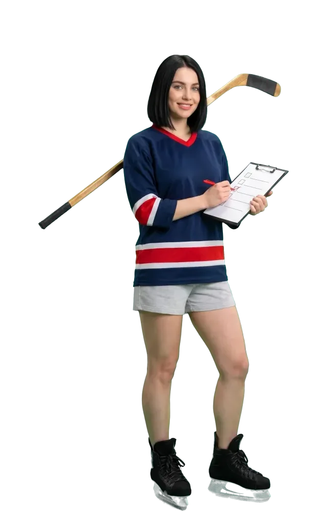 Woman ticking a box on a checklist clipboard